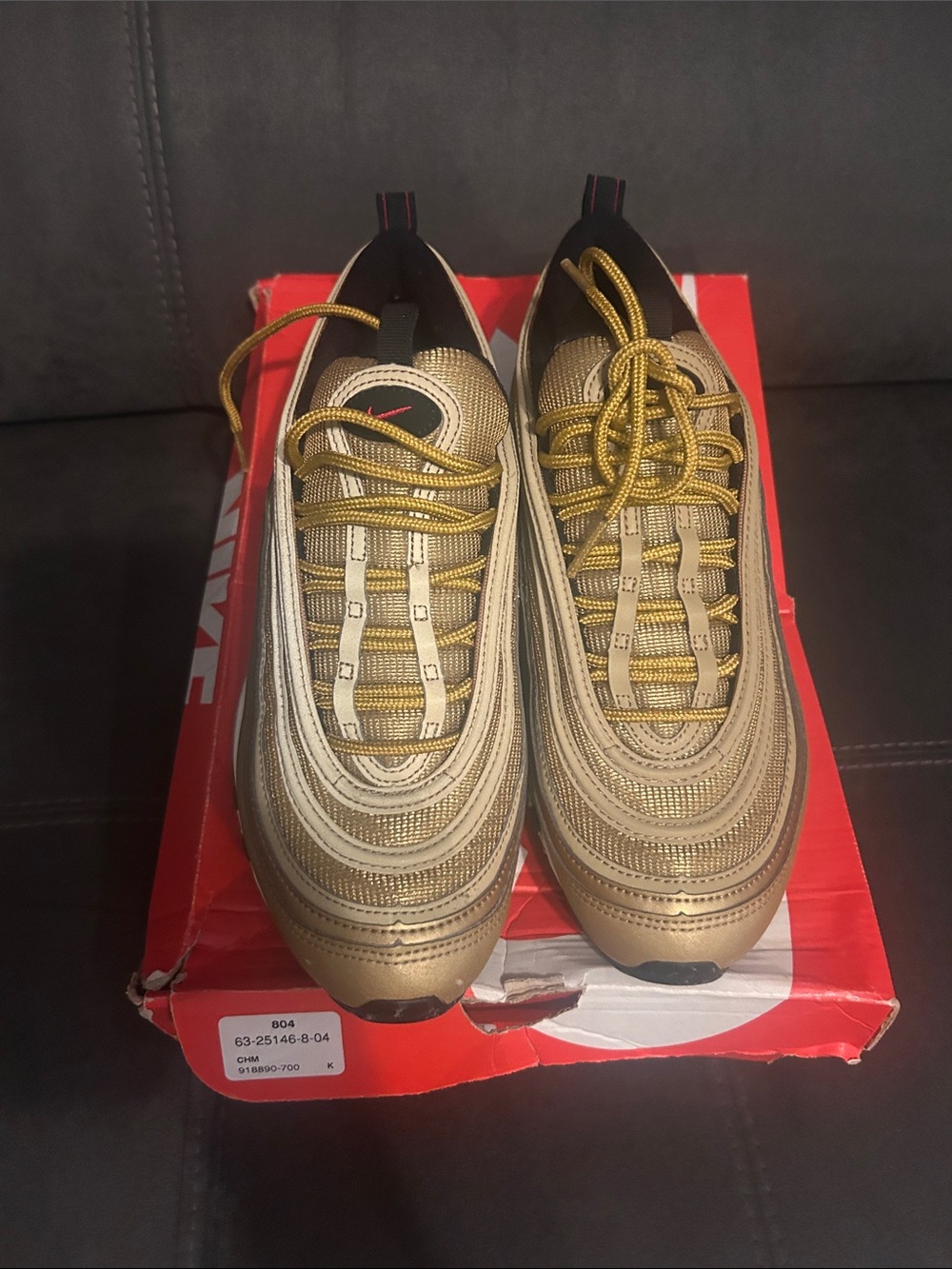 Nike Air Max 97 Sneakers - Metallic Gold